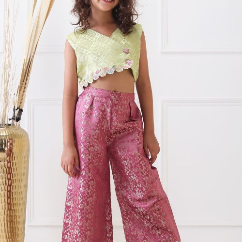 Gul-Mint Noor Brocade Coord Set