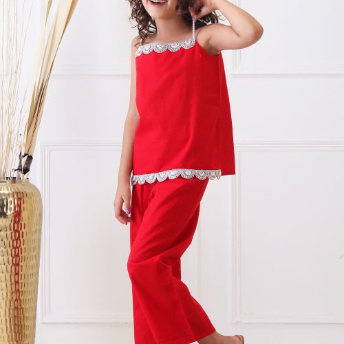 Laal Gulaab Grace Lace Suit Set