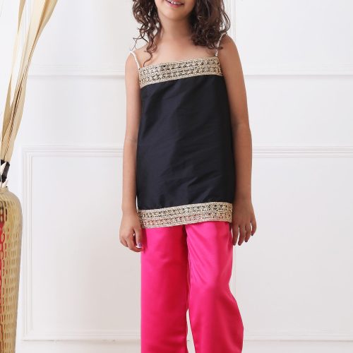 Midnight Gulaab Lace Suit Set