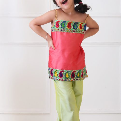 Mint Rose Lace Suit Set