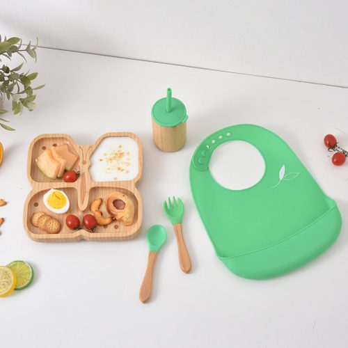 Petal Flyer Bamboo Suction Set – Eco-Friendly & Mess-Free for Toddlers