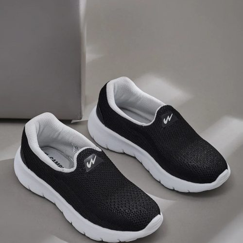 STEEVY KIDS Black Kids Walking Shoes